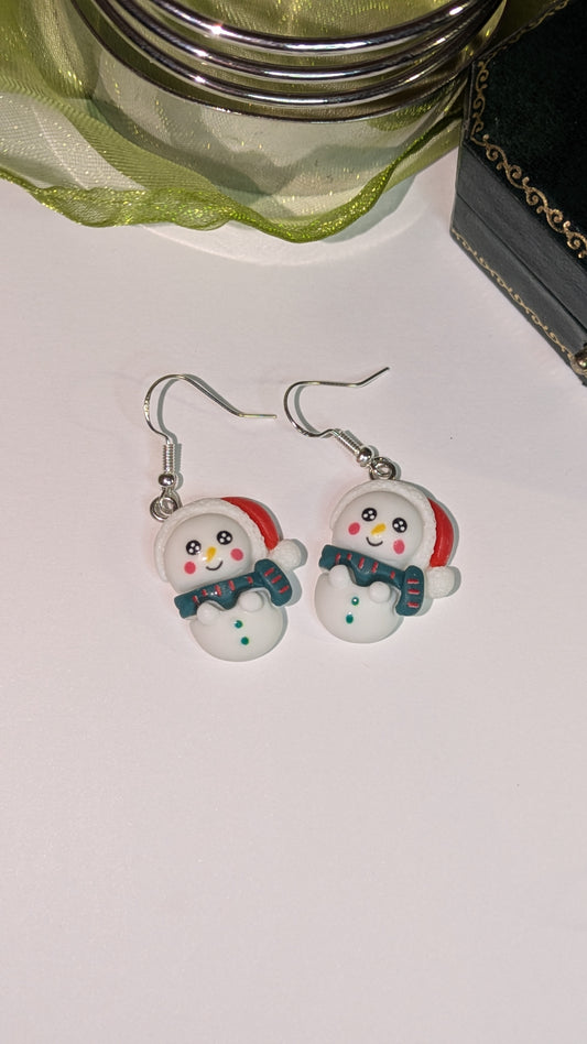 Snowman Earrings