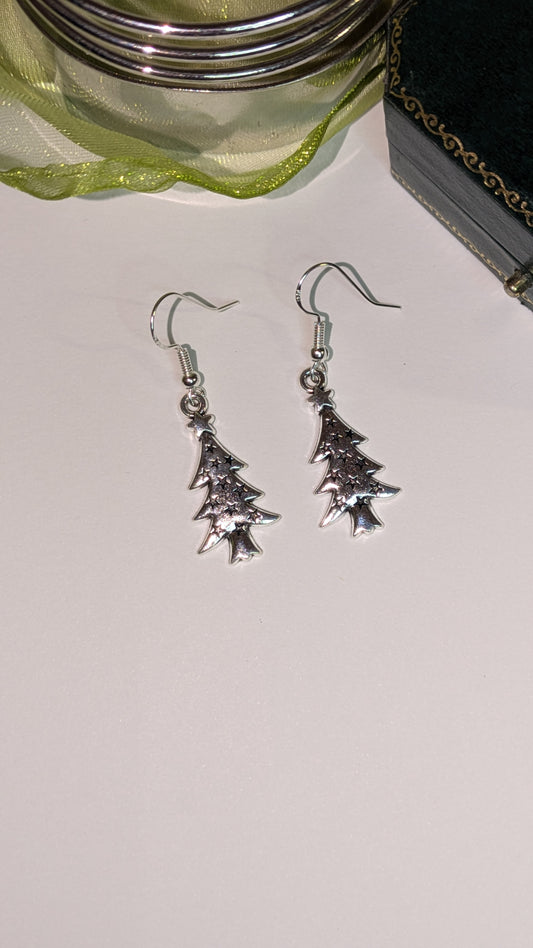 Star Christmas Tree Earrings
